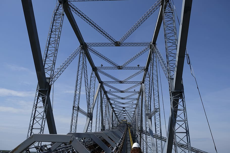 technology, machine, iron, metal, eiffel tower, bridge, conveyor bridge HD wallpaper