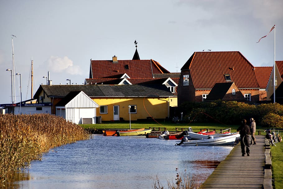 fischer, fish, denmark, river, home, sea, water, built structure HD wallpaper
