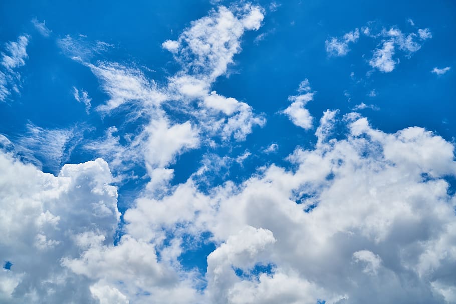 blue sky, Cloud, Nature, Landscape, Clouds, white, white clouds HD wallpaper