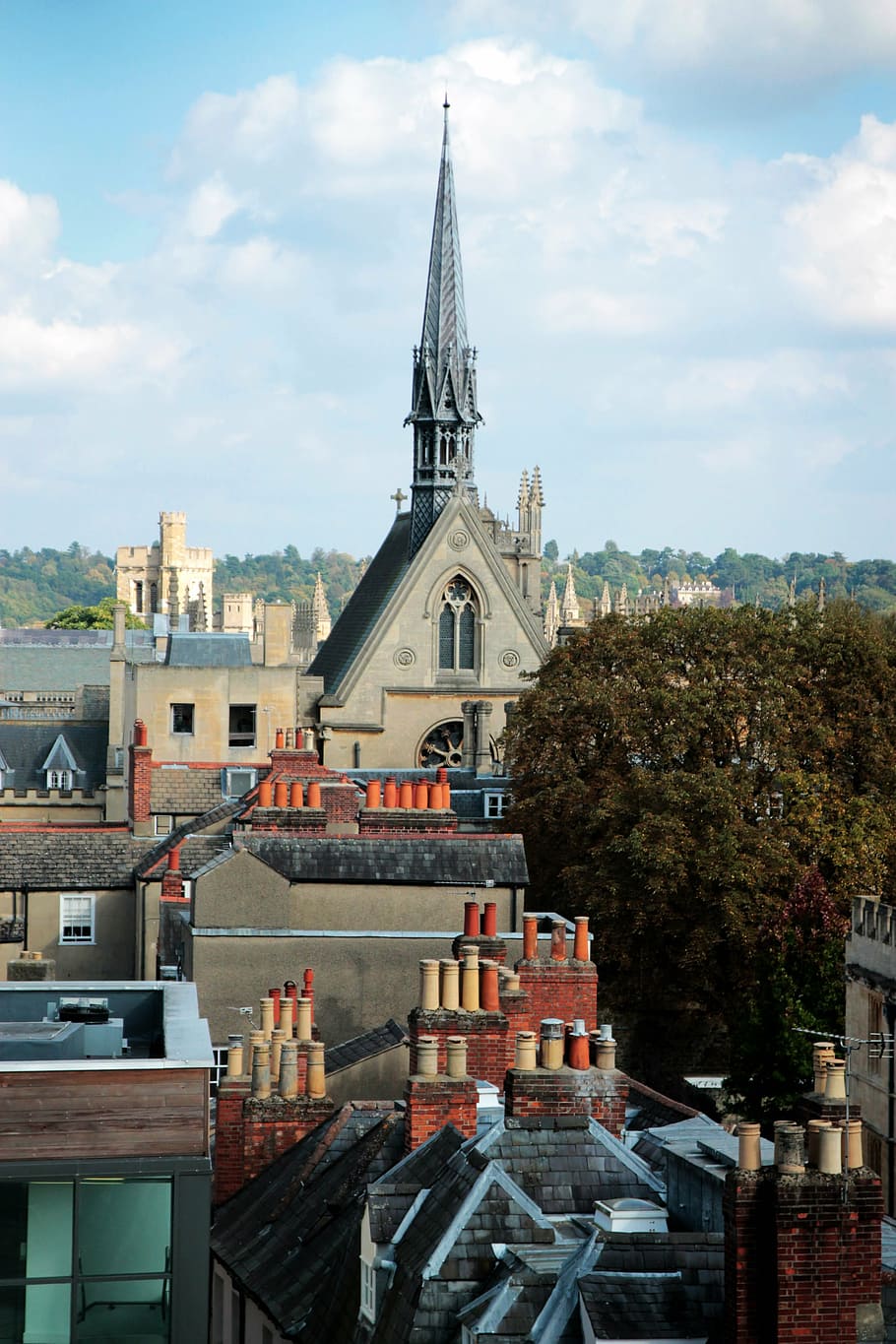 oxford, england, architecture, church, spire, steeple, city HD wallpaper