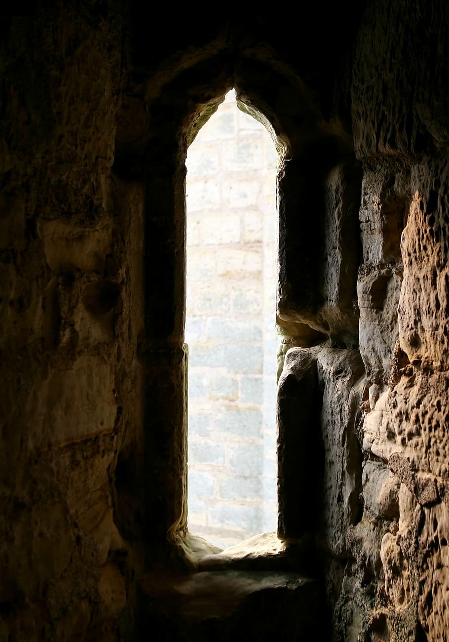 photo of doorway of cave, archer, archery, arrow, britain, british, HD wallpaper