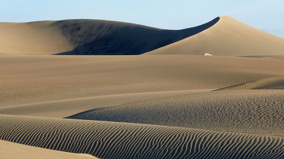landscape photography of sand dunes, peru, brown, nature, arid HD wallpaper
