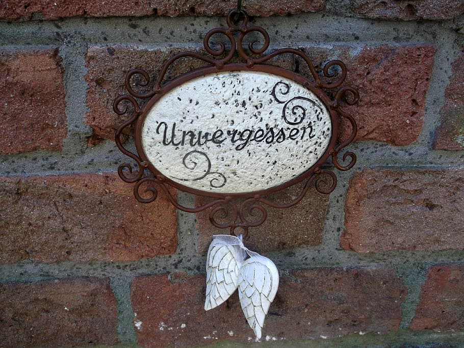 Mourning, Memory, Last, Calm, last calm, brick wall, day, text HD wallpaper