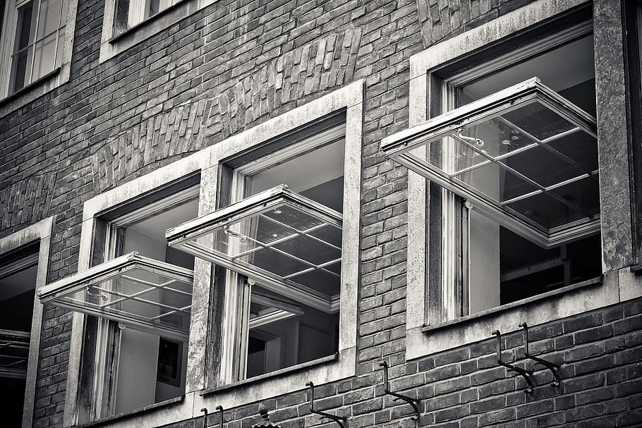 facade, window, architecture, building, old window, wood, home HD wallpaper