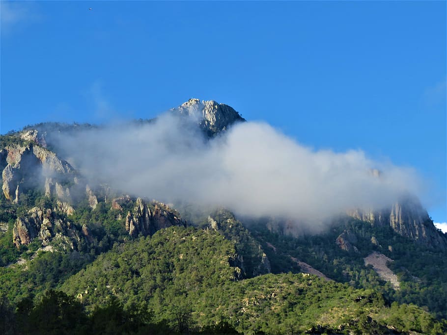 mountain, cloud, landscape, big bend, scenic, nature, mountain Peak HD wallpaper