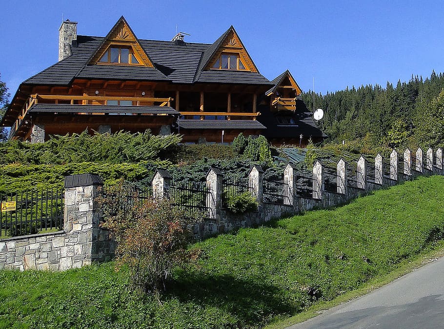 house, architecture, style, zakopane style, guest, superstructure