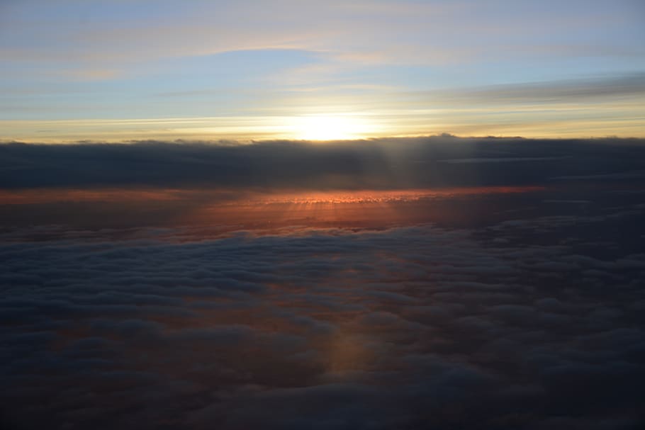 sunrise, sol, sky, clouds, dawn, sunset, cloud - sky, scenics - nature HD wallpaper