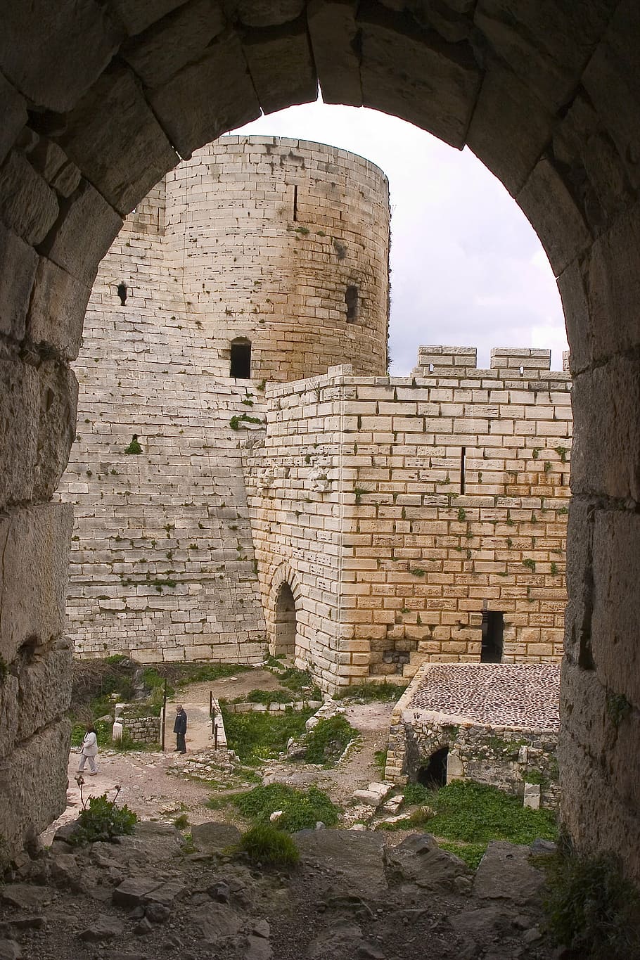 krak of chevaliers, crusader, syria, ancient cities, architecture, HD wallpaper