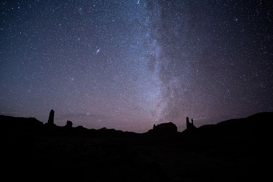 Milky Way galaxy, astronomy, night, star - space, sky, nature HD wallpaper