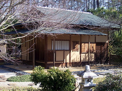 Hd Wallpaper Tea House In The Gardens In Birmingham Alabama