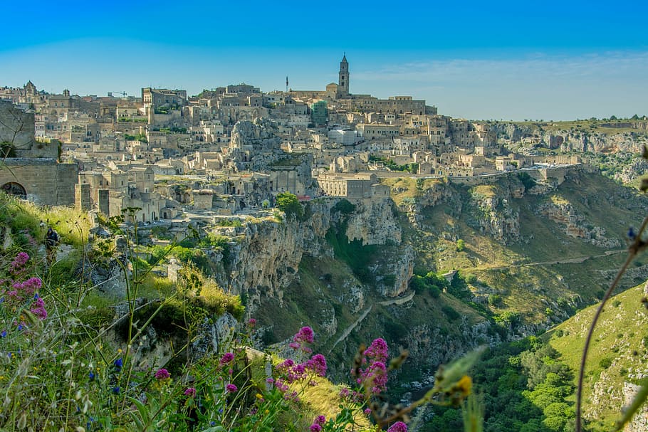 matera, italy, atmosphere, scenery, view, architecture, cityscape, HD wallpaper