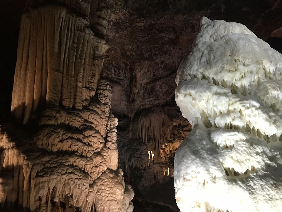 caves, postojna, stalactites, geology, rock, rock formation HD wallpaper