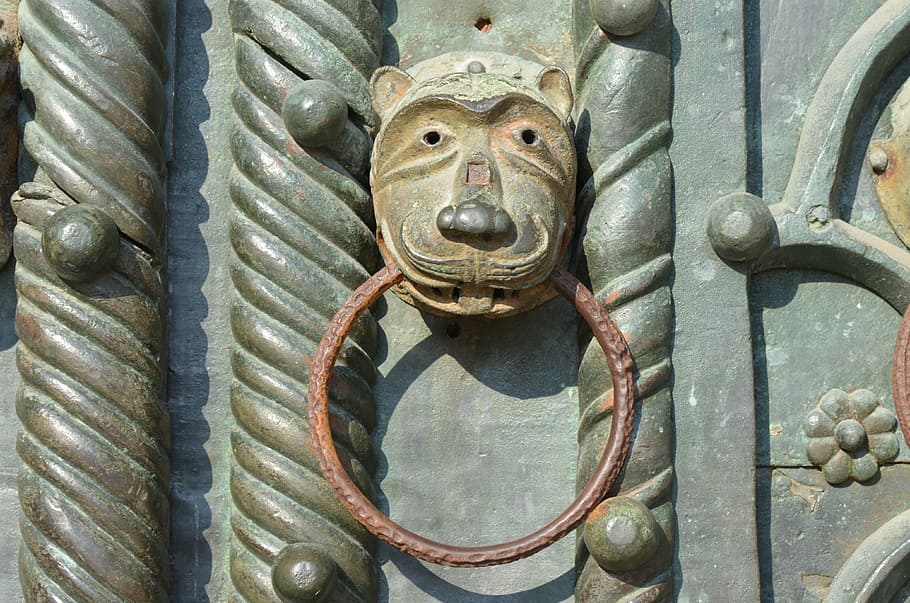 medieval, door, doorknob, old, ancient, architecture, history HD wallpaper