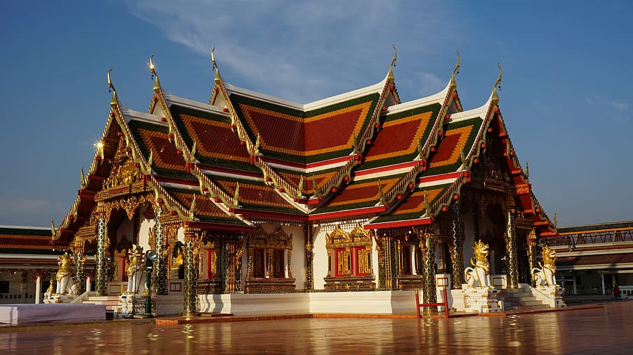 wat phra that choeng chum, the temple, measure, religion, thailand temple, HD wallpaper