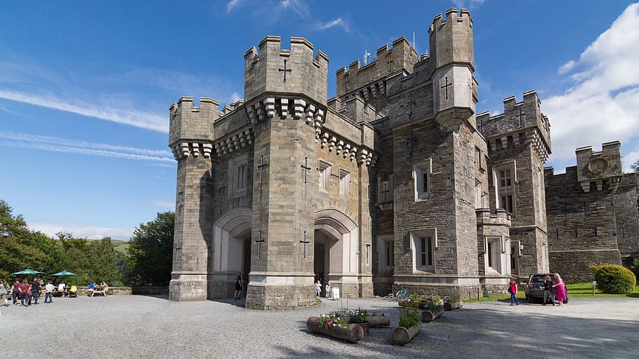 lake district, castle, architecture, built structure, history HD wallpaper