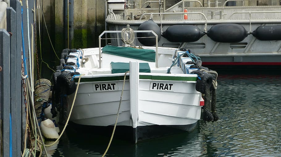 boerteboot, helgoland, pirate, boot from, wooden boats, port HD wallpaper