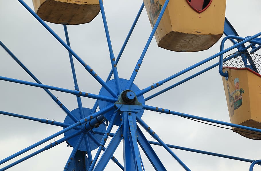 netherlands, nijmegen, 2016, ferris, wheel, day, low angle view HD wallpaper