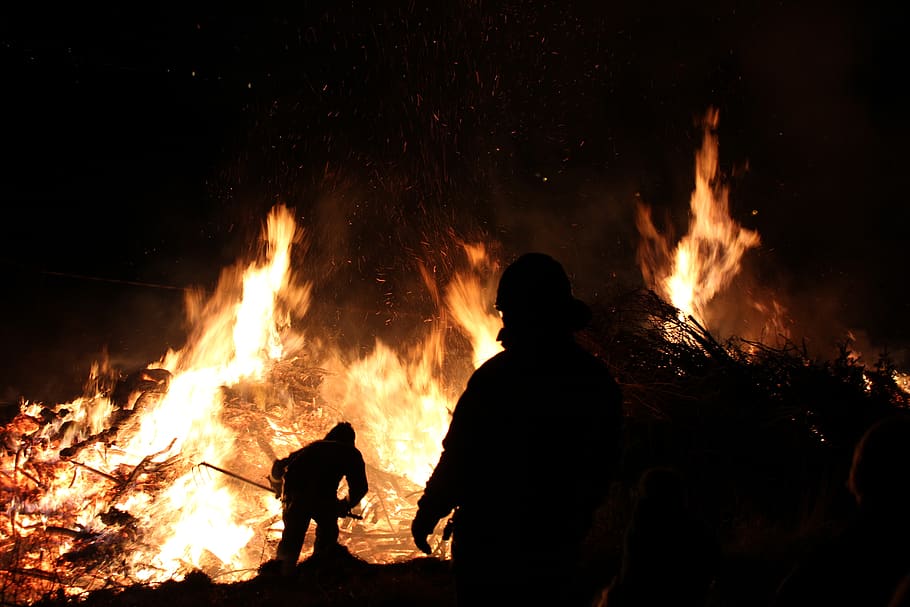 easter fire, flame, burning, heat - temperature, fire - natural phenomenon HD wallpaper