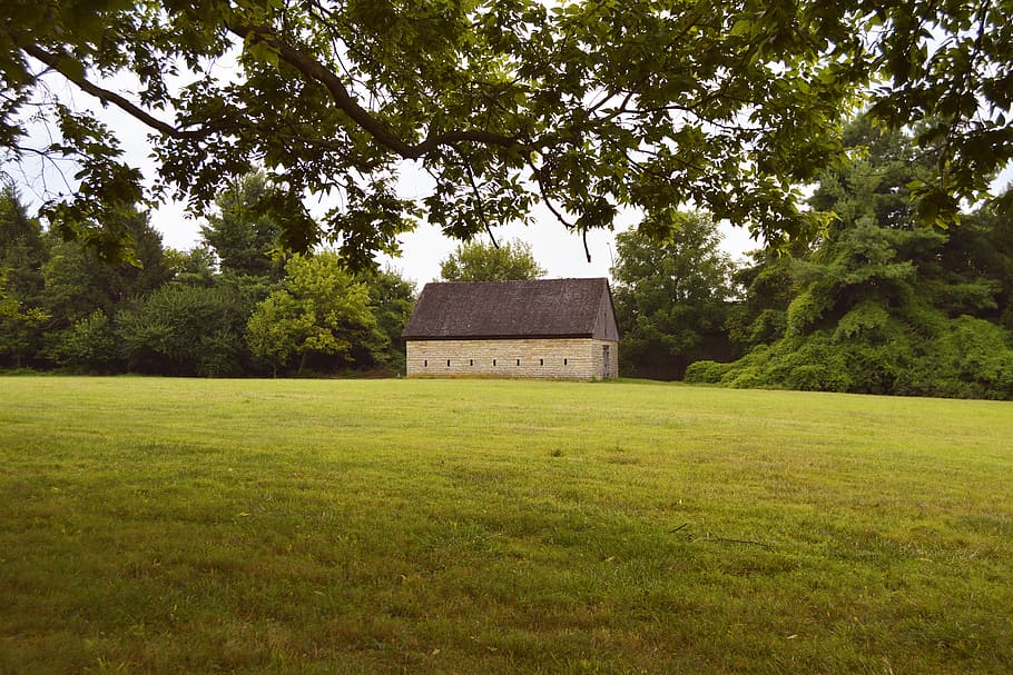 barn, farm, structure, farmington, plantation, louisville, kentucky HD wallpaper