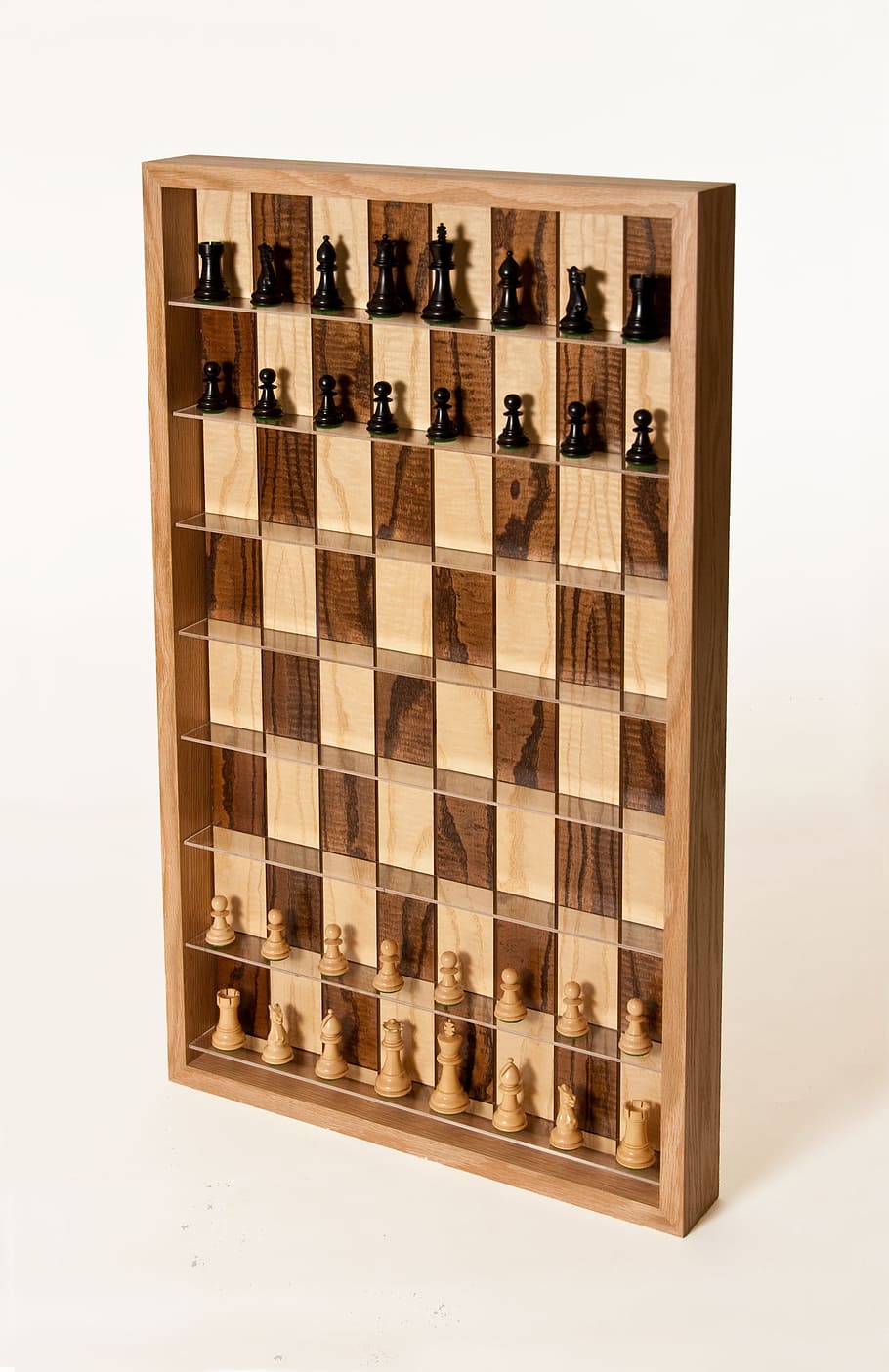 3D Chess, Chessboard, chess board, chess piece, wood - material, HD wallpaper