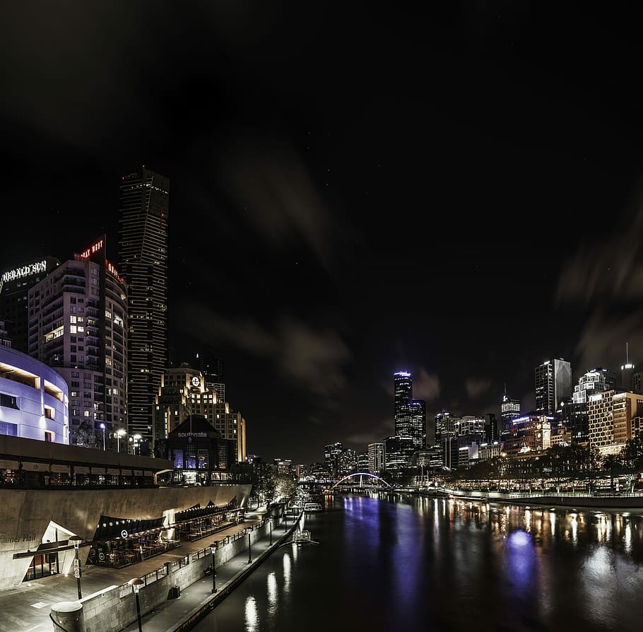 Beauty Of The Night, building view beside body of water, city HD wallpaper