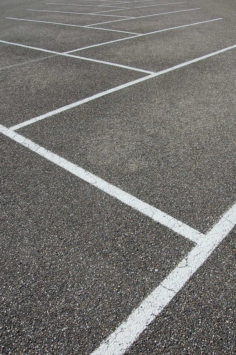 white line painted on asphalt floor, mark, road, road markings, HD wallpaper