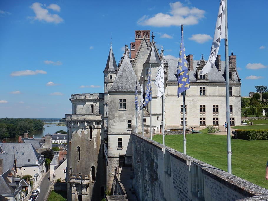 royal château of amboise, castle, françois 1er, built structure, HD wallpaper