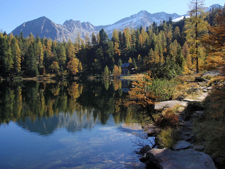 gastein, bad gastein, austria, mountains, lake, hiking, autumn, HD wallpaper
