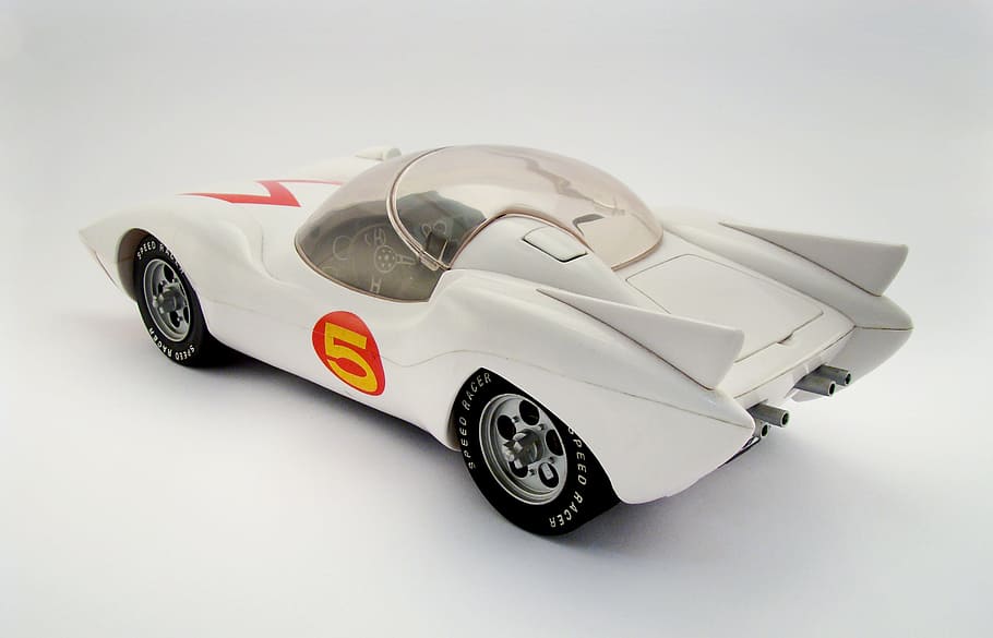 speedracer, drawing, car, white background, mode of transportation HD wallpaper