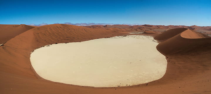 namibia, deadvlei, desert, landscape, no people, clear sky HD wallpaper