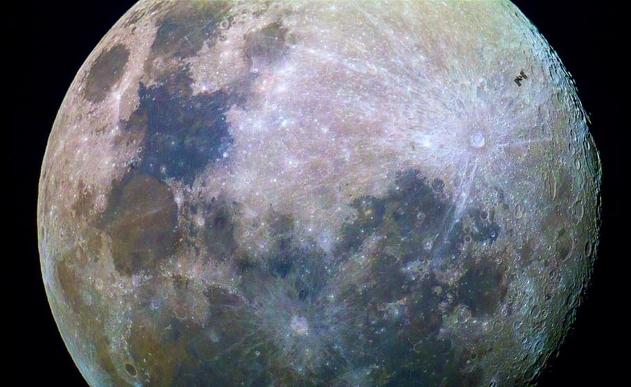 moon photo, surface, space, iss, space station, international HD wallpaper