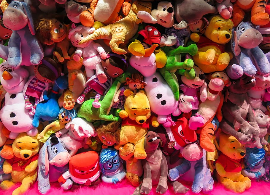 HD wallpaper: assorted plush toy collection, toys, plush toys, plush  figures | Wallpaper Flare