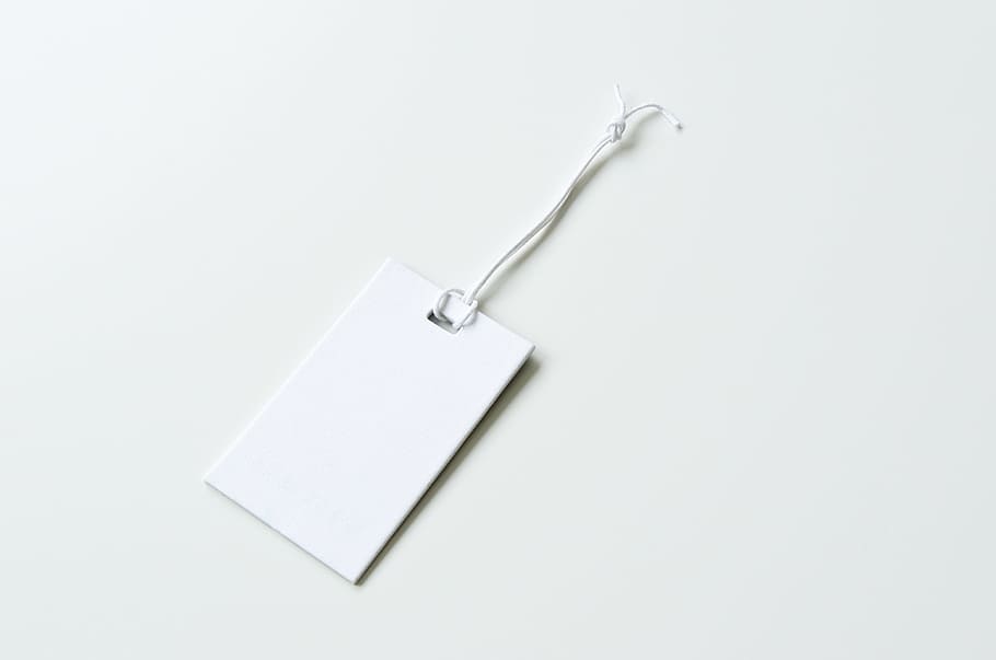 white card, label, blank, design, paper, tag, decoration, gift HD wallpaper