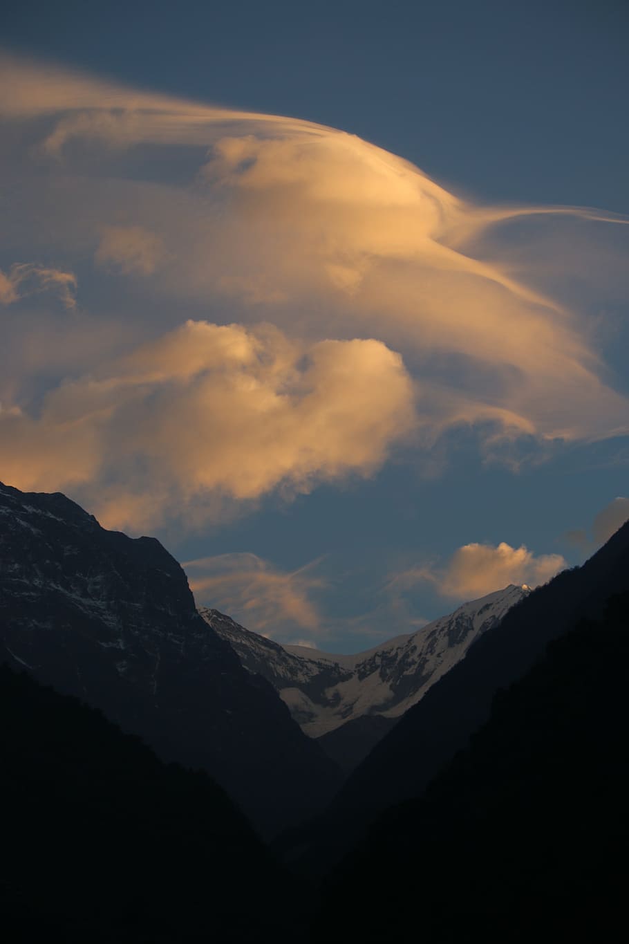 mountain, cloud, morning, landscape, himalaya, scenics - nature HD wallpaper