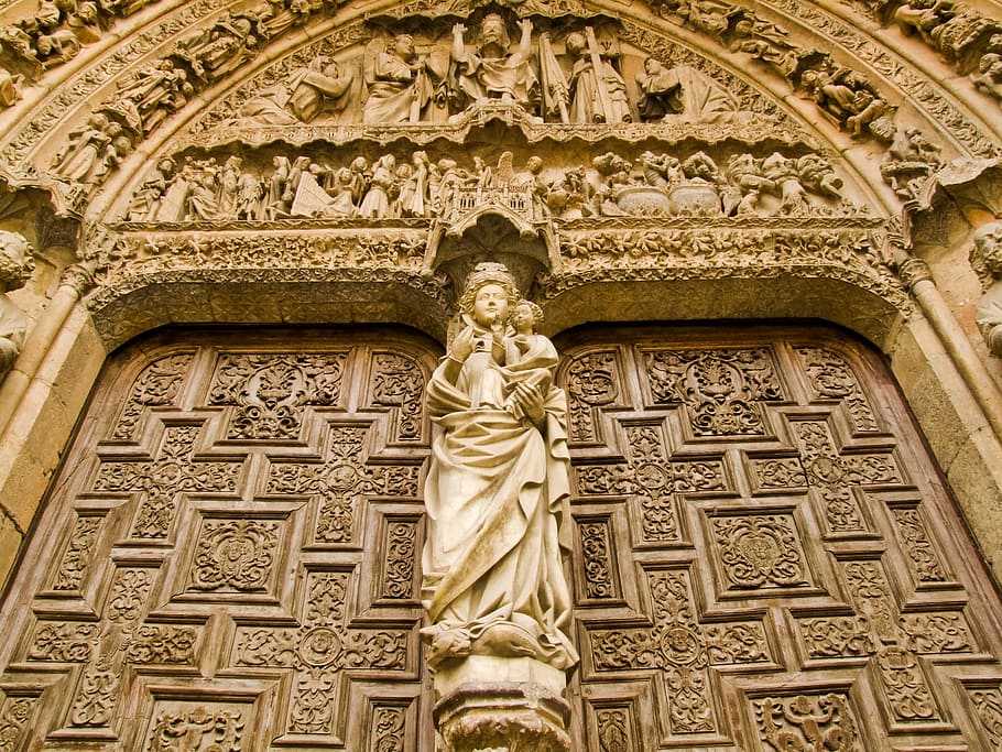 Leon, Cathedral, Spain, architecture, church, famous Place HD wallpaper