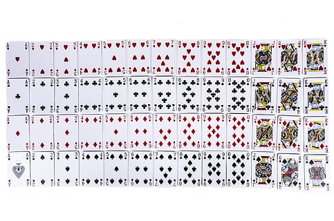 playing card set, cards, deck, poker, game, casino, four, player HD wallpaper
