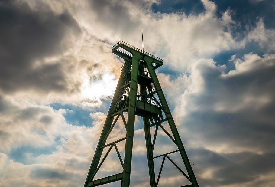 bill, headframe, mine, industry, industrial plant, conveyor system HD wallpaper
