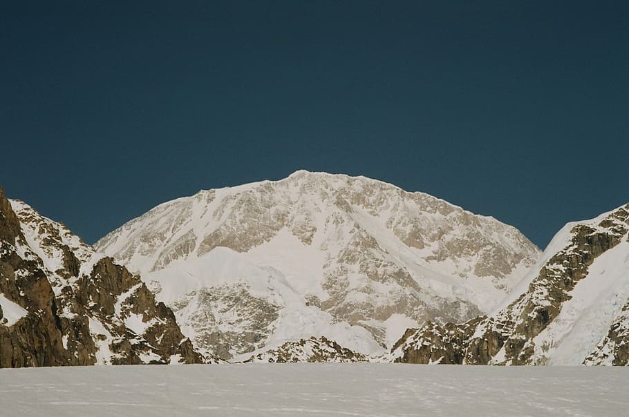 Denali National Park, Alaska, snow, mckinley, mountain, nature, HD wallpaper