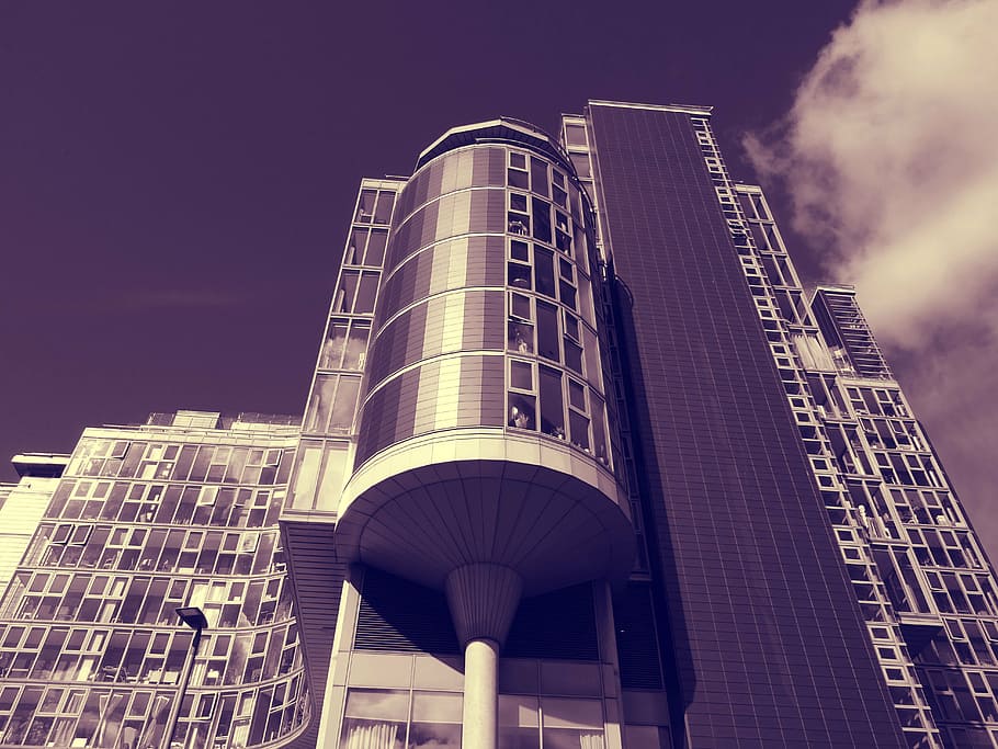 architectural design, architecture, building, clouds, daylight HD wallpaper
