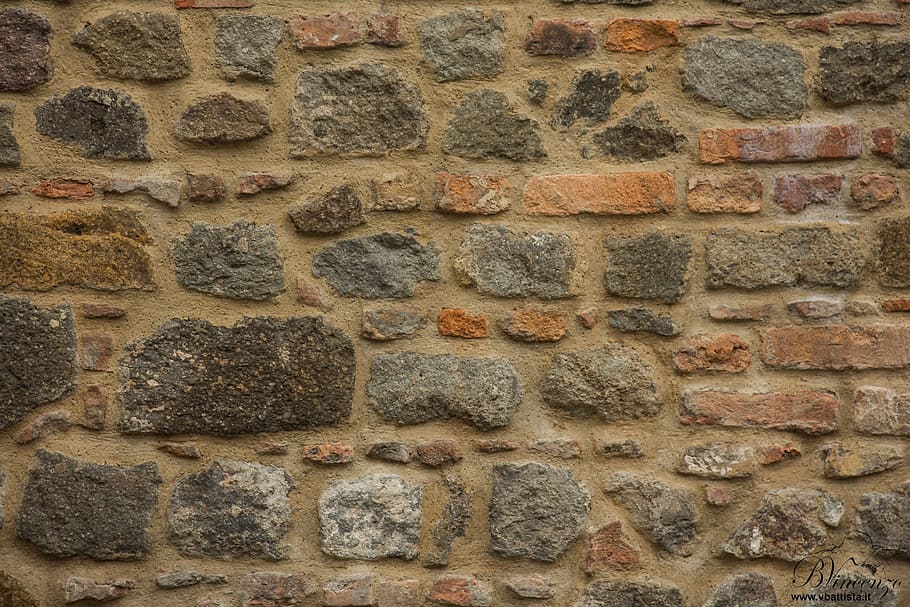 bricks, wall, old wall, texture, urban, plaster, history, building, HD wallpaper