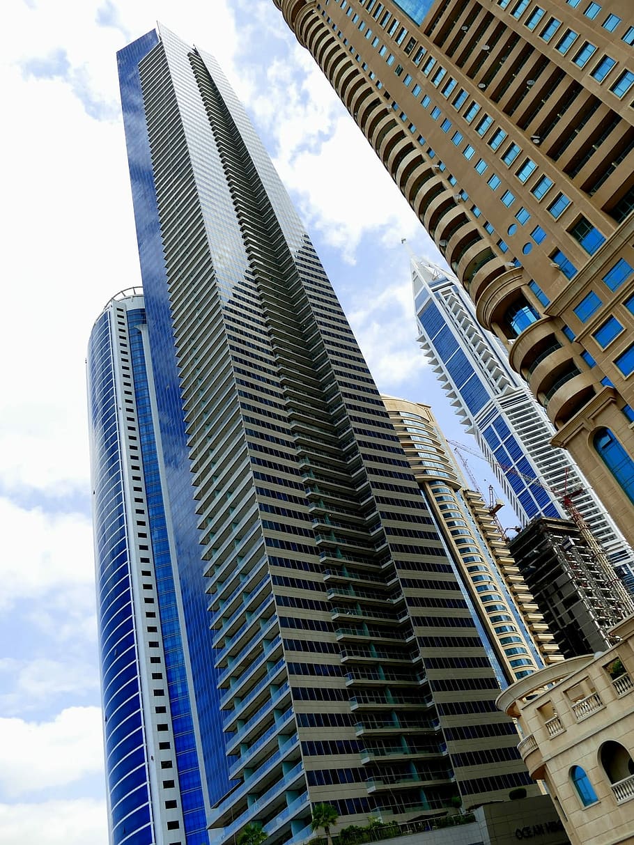 Architecture, Skyscraper, Facade, City, building, skyline, glass facades HD wallpaper