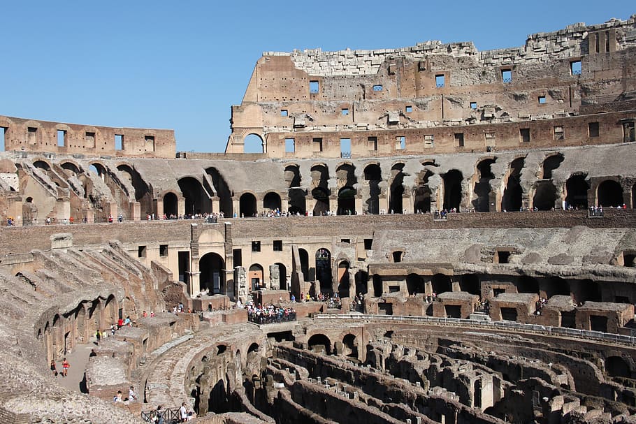 Colosseum, Rome, italy, old, old buildings and structures, architecture, HD wallpaper