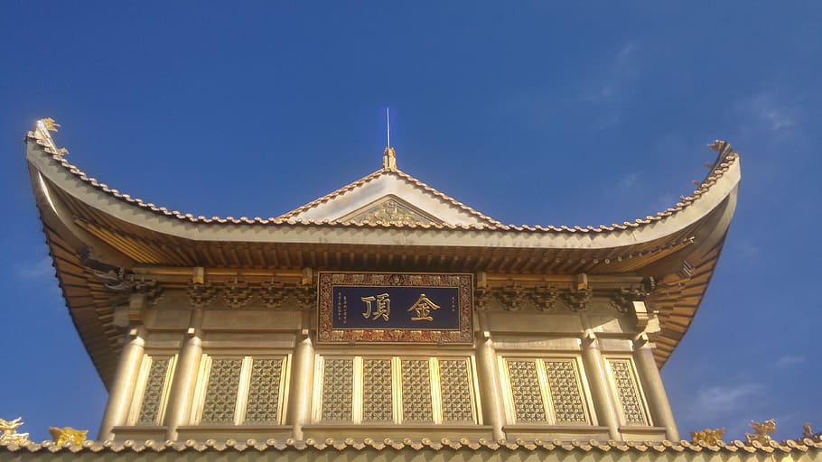 mountain emei, architecture, ancient, built structure, building exterior HD wallpaper
