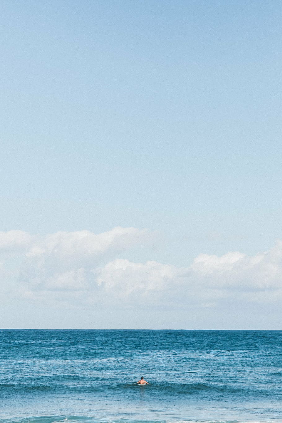 beach, blue, clouds, color, man, ocean, outdoors, person, recreation HD wallpaper