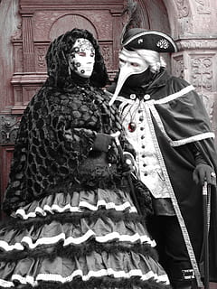 Masked Ball, Masquerade, Carnival, Panel, costume, make up HD wallpaper