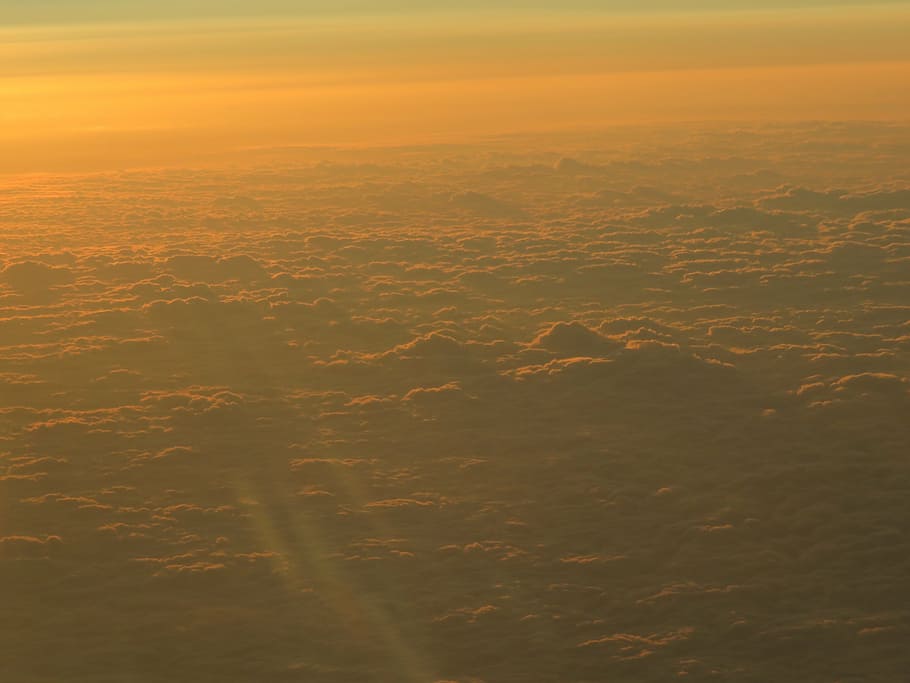 clouds, the evening sun, a surname, beauty in nature, scenics - nature HD wallpaper