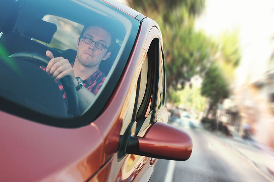 traffic, man, person, street, car, commuter, driver, driving HD wallpaper