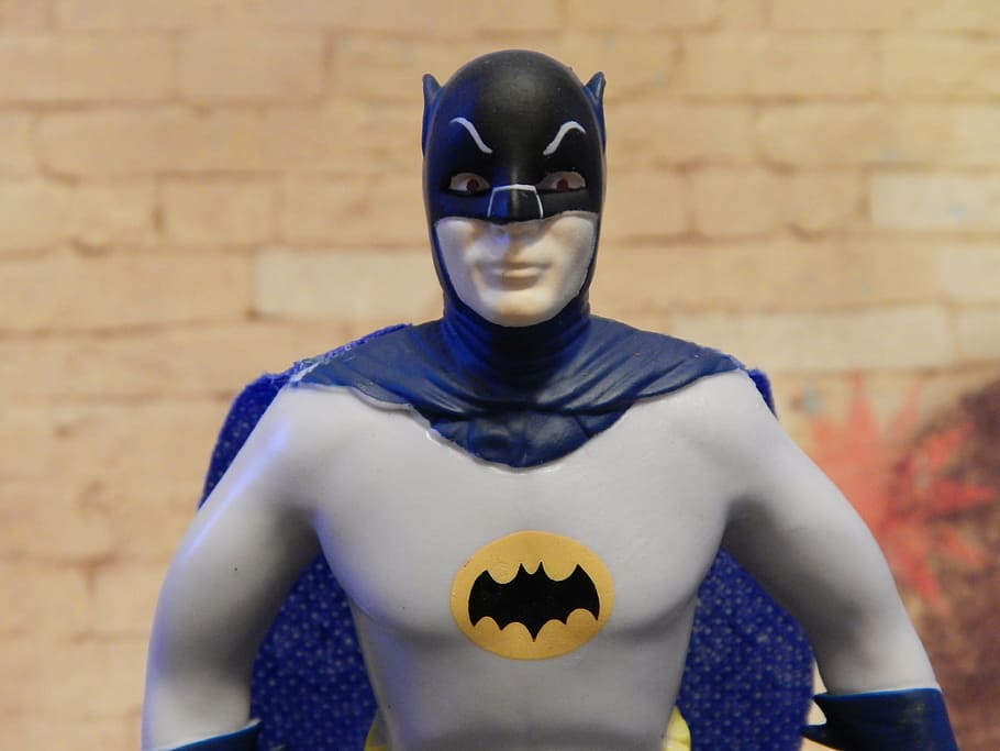 1960's Batman figurine, superhero, toy, caped, character, comic, HD wallpaper