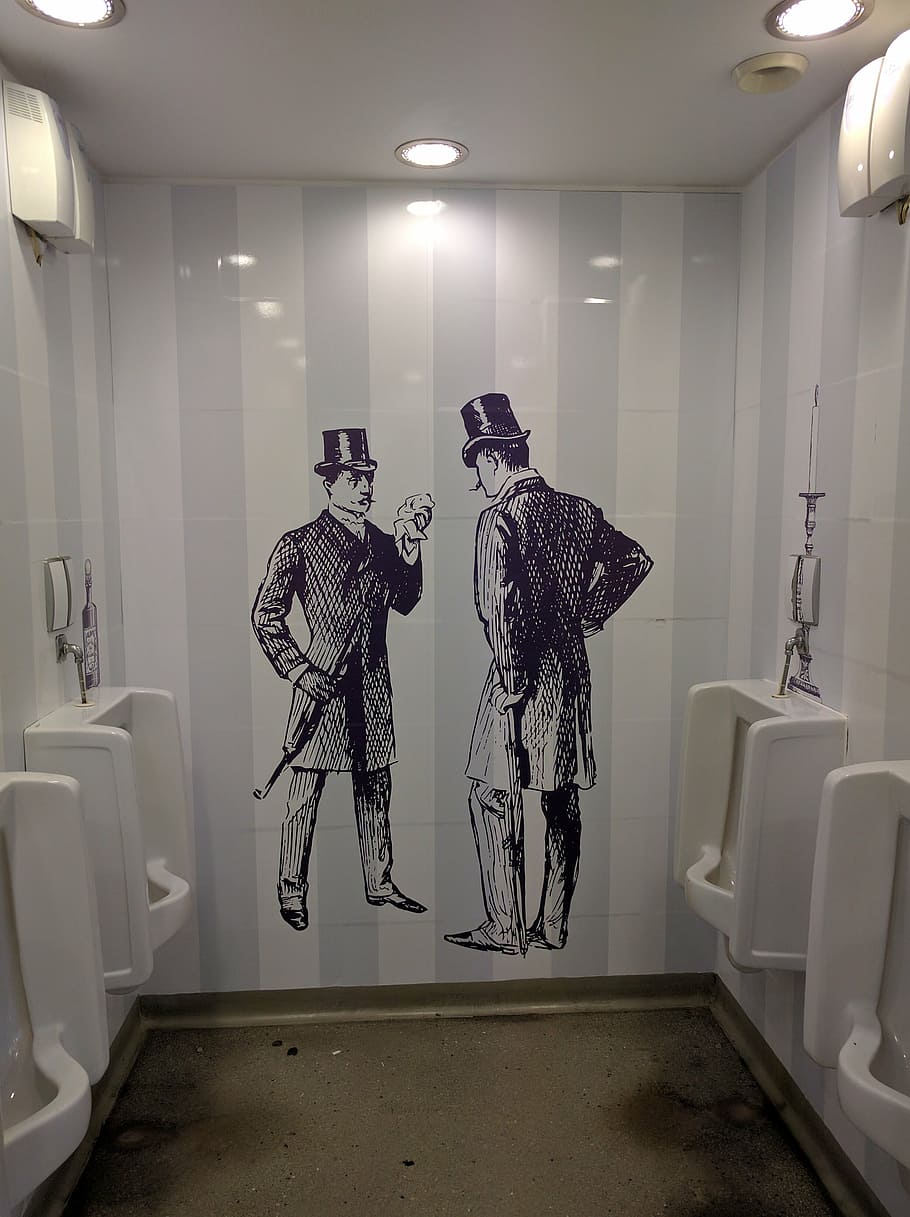 bathrooms, decoration, services, indoors, human representation HD wallpaper