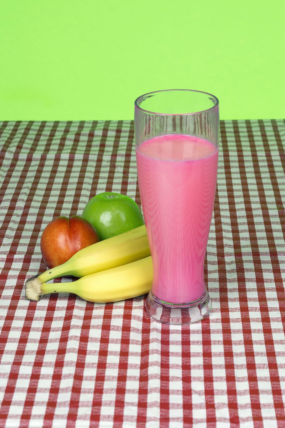 shake, banana, apple, peach, milkshake, drink, fruit, diet HD wallpaper